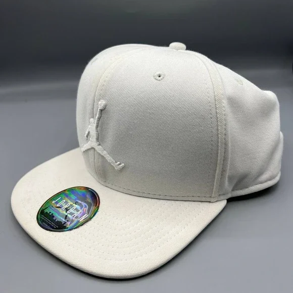 Air‎ Jordan Hat Men White Embroidered Logo Jumpman Snap Back Cap